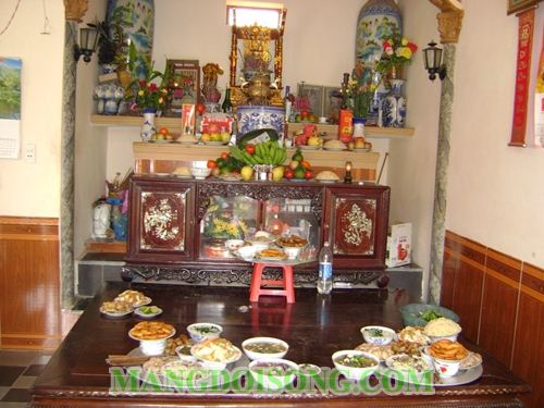 CÁCH BÀY BIỆN BÀN THỜ MÂM NGŨ QUẢ ĐỂ THẮP HƯƠNG VÀO NGÀY TẾT 1