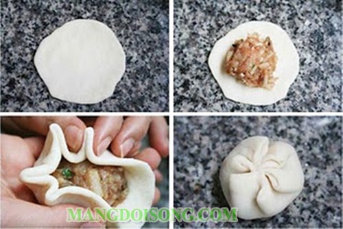 CÁCH LÀM BÁNH BAO NHÂN NẤM THỊT NGON TẠI NHÀ 3