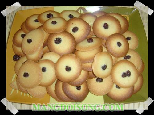 Cách làm bánh đồng tiền nhân nho ngon như mua ở hiệu bánh 3