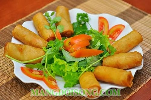 Cách làm chả giò chay khoai môn ngon bổ rẻ 5