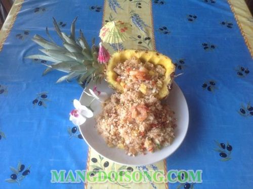 CÁCH LÀM CƠM CHIÊN HAWAII TẠI NHÀ NGON VÀ BẮT MẮT NHƯ NHÀ HÀNG 4