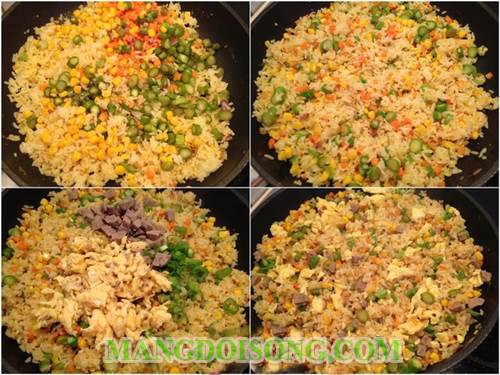Cách làm cơm rang trứng muối thơm ngon bổ dưỡng cung cấp đày đủ chất dinh dưỡng cho bữa sáng 3