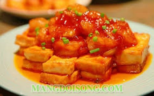 CÁCH LÀM ĐẬU HỦ SỐT CÀ CHUA NGON CHO BỮA CƠM CHAY 4