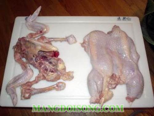 Cách làm gà nhồi xôi ngon đẹp mắt để thắp hương 2