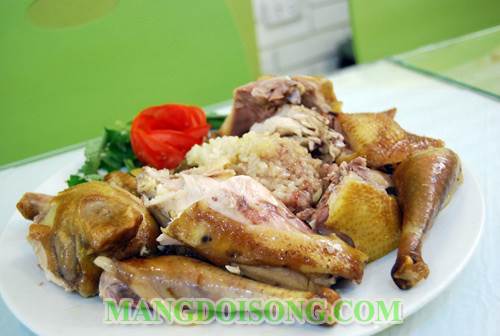 Cách làm gà nhồi xôi ngon đẹp mắt để thắp hương 4
