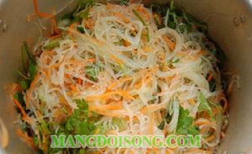 CÁCH LÀM GỎI MIẾN CHAY CHUA NGỌT NGON MÁT 3