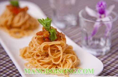 CÁCH LÀM MÌ SPAGHETTY NGON CHO NGƯỜI ĂN CHAY 4