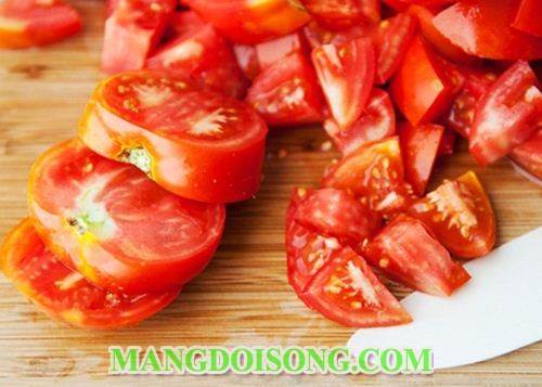 CÁCH LÀM MÓN ĐẬU HŨ NHỒI RAU CỦ SỐT CÀ CHAY THANH ĐẠM MÀ TỐT CHO SỨC KHỎE 3