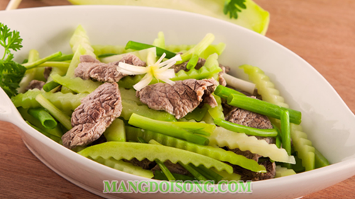 CÁCH LÀM MÓN SU SU XÀO THỊT BÒ NGON KHÔNG BỊ MỀM 4