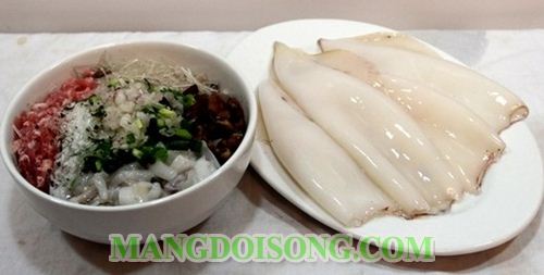 CÁCH LÀM MỰC NHỒI THỊT CHIÊN GIÒN THƠM NGON ĐÁO ĐỂ 1