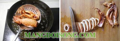 Cách làm mực xào tỏi cho bữa cơm tối ấm áp 5