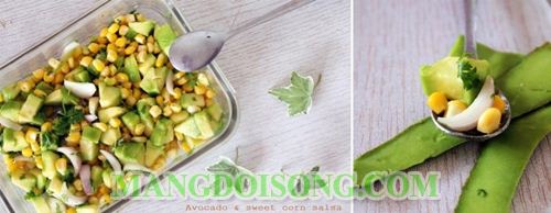 CÁCH LÀM SALAD BƠ BẮP NGỌT NGON CHO BỮA ĂN THÊM XANH 5