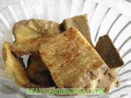 CÁCH LÀM SƯỜN XÀO CHUA NGỌT CHAY TỪ MĂNG KHÔ NGON TUYỆT 1