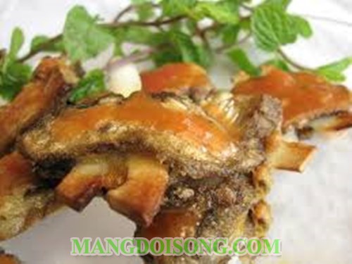 CÁCH LÀM SƯỜN XÀO CHUA NGỌT CHAY TỪ MĂNG KHÔ NGON TUYỆT 8