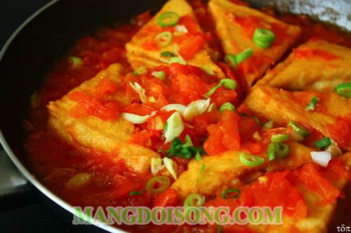 Cách làm tàu hủ sốt cà chay cho ngày rằm thanh tịnh 3