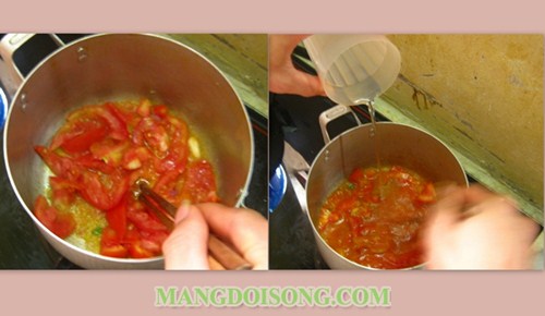 CÁCH NẤU CANH CÀ CHUA TRỨNG NGON BỔ DƯỠNG CHO NÃO 3