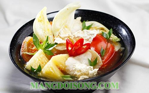 CÁCH NẤU CANH CHUA BÔNG SO ĐŨA CHAY NGON MÁT CHO NGÀY RẰM 4
