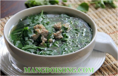 CÁCH NẤU CANH RAU NGÓT THỊT BẰM NGỌT NGON TỐT CHO HỆ TIÊU HÓA 4