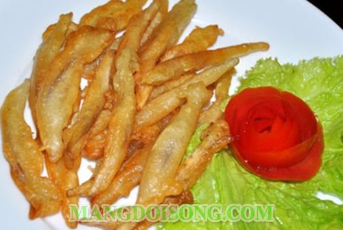HƯỚNG DẪN CÁCH LÀM CÁ CƠM CHAY CHIÊN GIÒN TỪ HOA CHUỐI 4