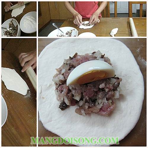 Cách làm bánh bao nhân thịt thơm ngon nóng hổi vừa thổi vừa ăn 3