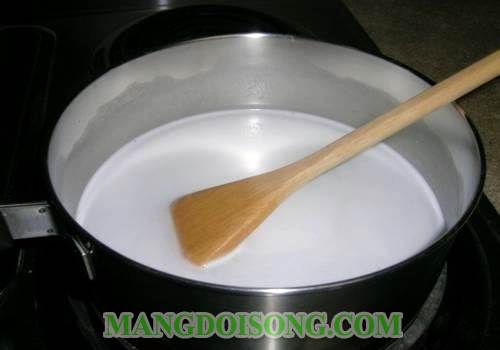 Cách làm bánh đúc lá dứa thơm ngon lạ miệng dễ làm 3
