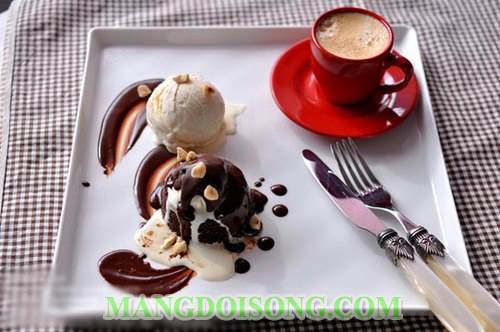 Cách làm bánh kem socola brownie mix mát lạnh sảng khoái dùng để tráng miệng sau bữa ăn 6