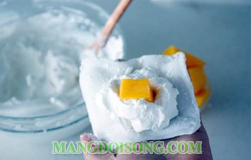 Cách làm bánh mochi nhân trái cây chua ngọt dùng làm món tráng miệng ngon sau bữa ăn gia đình 4