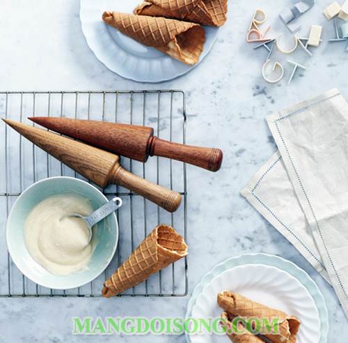 Cách làm kem ốc quế hương dâu ngon như mua trong siêu thị 1