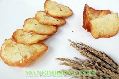 Cách làm bánh quy hạnh nhân thơm ngon giòn tan dùng làm món tráng miệng ngon hay làm món ăn vặt trong tiệc trà 6