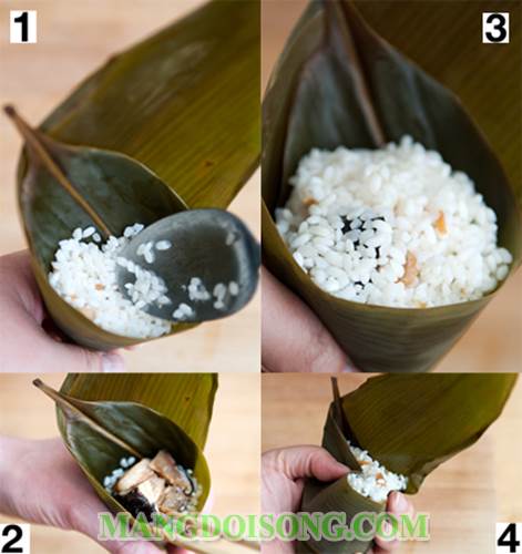 Cách làm bánh ú nhân thịt thơm ngon bảo quản được lâu 3