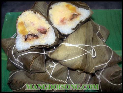 Cách làm bánh ú nhân thịt thơm ngon bảo quản được lâu4