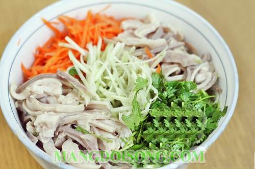 Cách làm bao tử trộn chua ngọt ngon đẹp mắt như nhà hàng 3
