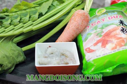 Cách làm bún gạo xào tôm thơm ngon nạp nhanh năng lượng cho bữa sáng gia đình thêm hưng phấn 1