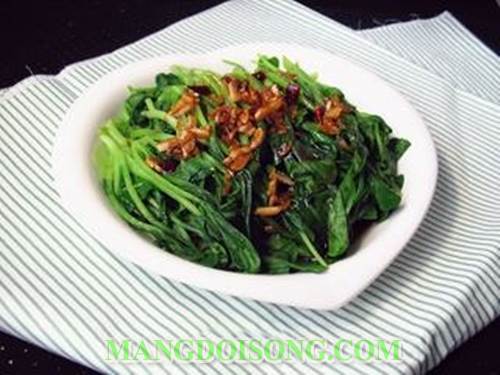 Cách làm cải mầm sốt tỏi ngon thanh đạm cho bữa cơm trưa thêm mát cung cấp nhiều vitamin và chất sơ 6