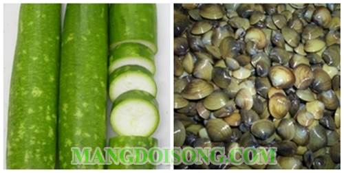 Cách làm canh bầu nấu hến ngọt mát thanh lọc cơ thể diệu kỳ 1