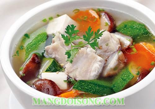 Cách làm canh sườn nấm đậu ngon mát cho ngày hè 4