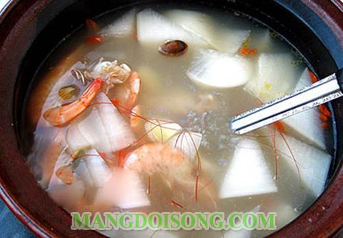 Cách làm canh tôm nấu củ cải giải nhiệt cho mùa hè 2