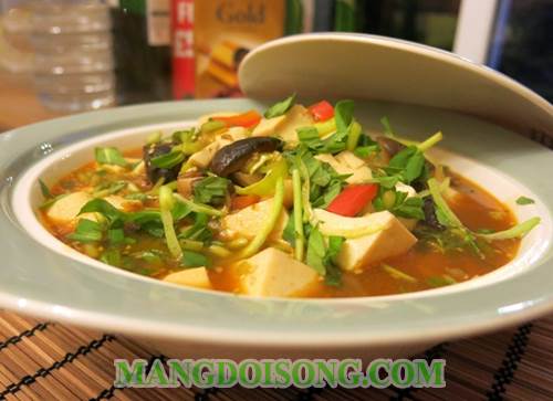 Cách làm đậu hủ sốt nấm hương thơm ngon lạ miệng 6
