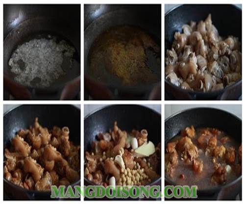 Cách làm giò heo hầm đậu tương ngon nhiều chất dinh dưỡng cho các mẹ cho con bú nhiều sữa 2