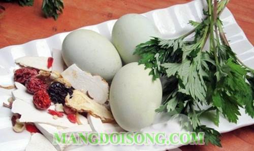 Cách làm hột vịt lộn hầm ngãi cứu tẩm bổ cho gia đình 1