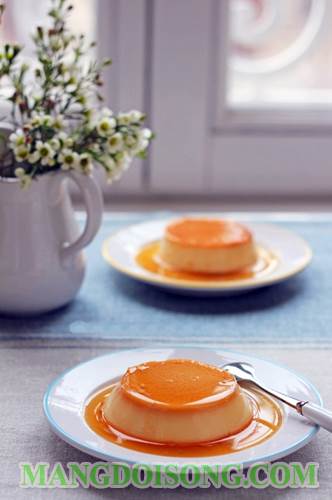 Cách làm kem caramen bánh flan ngon theo công thức ở Hàng Than 5