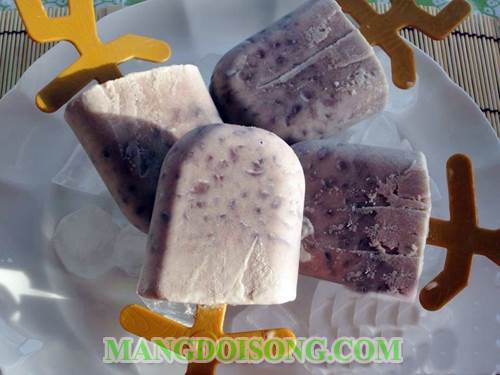Cách làm kem đậu đỏ ngon mát đơn giản không cần máy mà vẫn thơm ngon bổ dưỡng ăn vào là mê 5