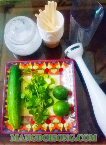 Cách làm kem dưa leo vị chanh đẹp da dáng chuẩn giải nhiệt cuộc sống 1