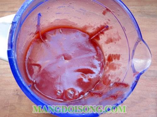 Cách làm kem mận ngon đỏ tươi rất đẹp mắt 2