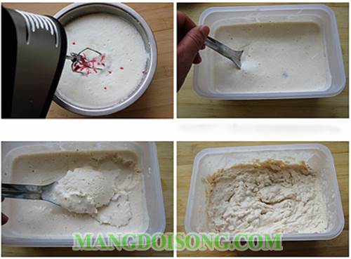 Cách làm kem ốc quế hương dâu ngon như mua trong siêu thị 5