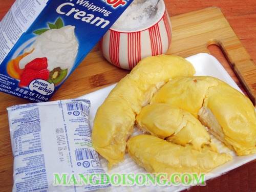 Cách làm kem sầu riêng thơm ngon ai cũng thích 1
