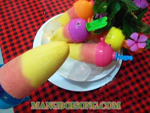 Cách làm kem sữa chua vàng đỏ không chỉ ngon mà còn đẹp mắt mát lạnh sảng khoái 6