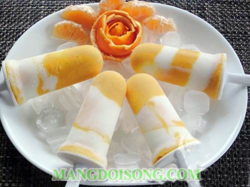 Cách làm kem sữa chua xoài thơm ngon đẹp mắt cho bé yêu 4
