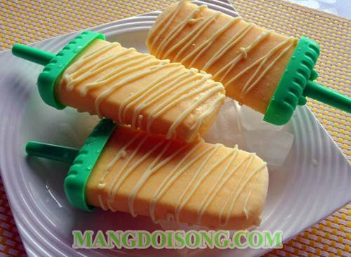 Cách làm kem xoài sữa chua cho ngon bé yêu thưởng thức 4