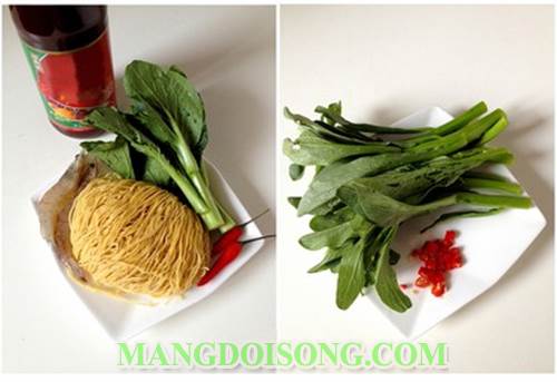 Cách làm mì trộn tôm cải ngon đơn giản chỉ với 10 phút cho bữa sáng nhanh gọn tiện lợi